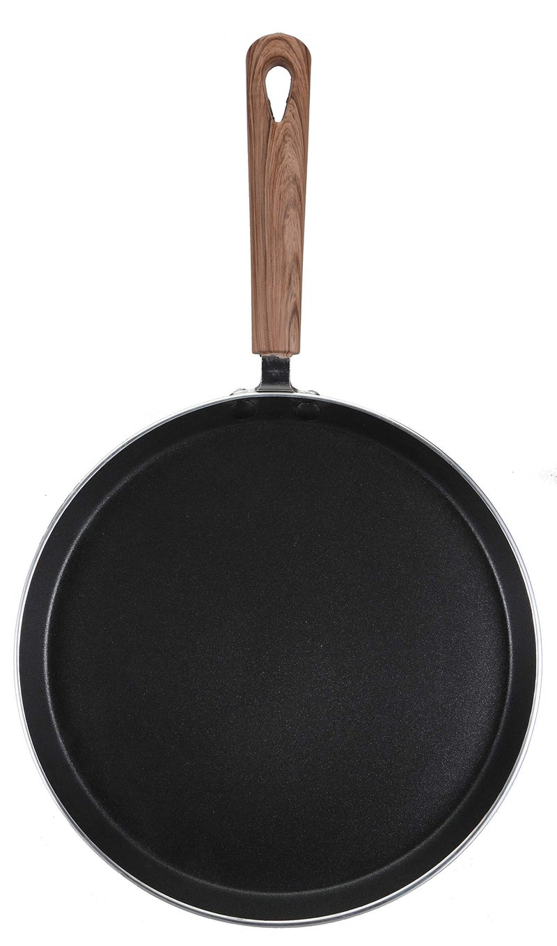 BERGNER Alpine Forged Aluminium Non-Stick Flat Tawa, 26 cm, Induction Base, Grey. - Image 4