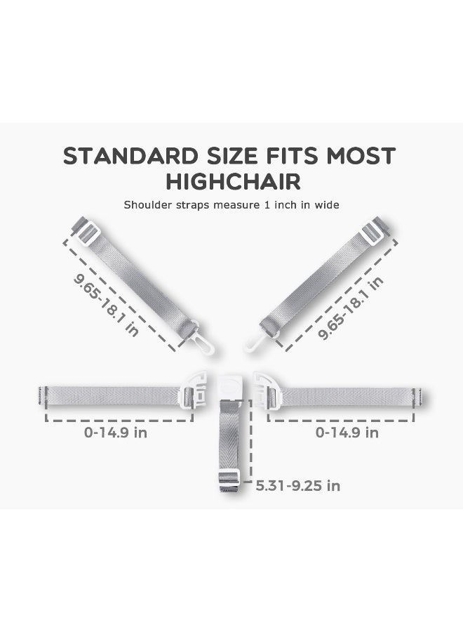 Minnebaby High Chair Straps, Replacement 5 Point Harness Straps for High Chair - Image 5