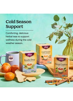 YOGI Tea Breathe Deep Tea - 16 Tea Bags per Pack (6 Packs) - Organic Respiratory Tea - Supports Respiratory Health - Includes Licorice Root, Eucalyptus Leaf, Ginger Root & Cinnamon Bark  - Image 5