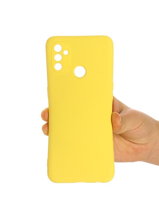 اس-توب جراب لهاتف OnePlus Nord N100 مصنوع من السيليكون السائل المقاوم للصدمات بتغطية كاملة بلون نقي - Image 4