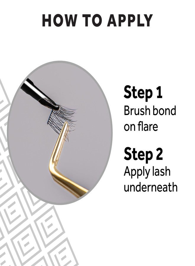 آي لور مجموعة وصلات الرموش من إيلور أندرلاش، 30 وصلة منحنية | تتضمن لاصقًا، وأداة تطبيق، ومزيلًا | تدوم حتى 7 أيام - Image 2