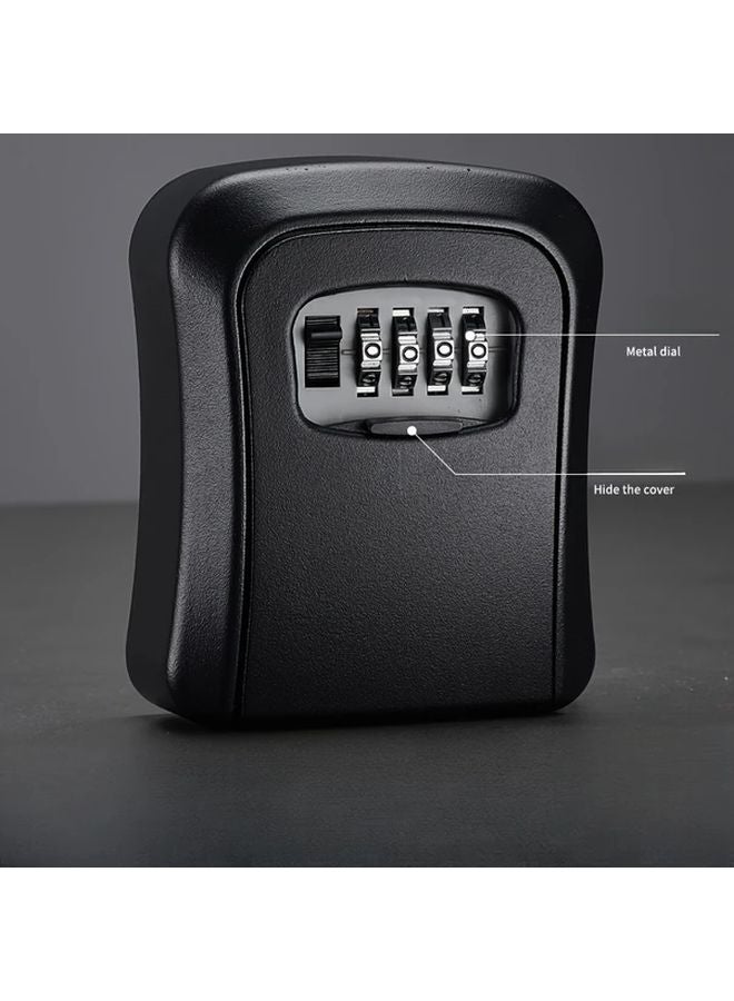 Black Multi Use Secure Code Lock Box Waterproof Anti Theft Key Storage - Image 1