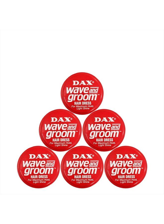 Dax Wave and Groom Hair Dress, 3.5-Ounce Jars (Pack of 6) - Image 2