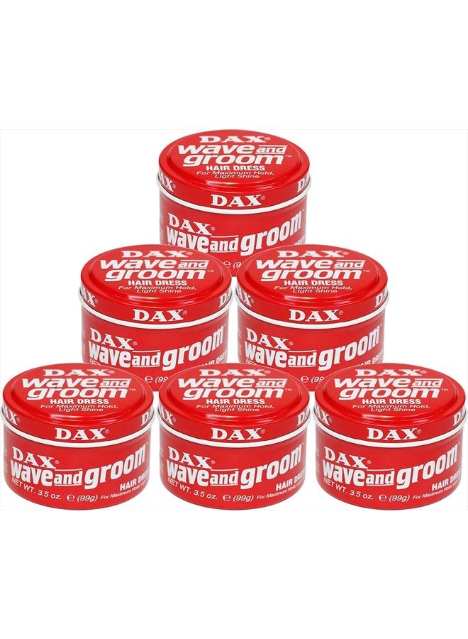Dax Wave and Groom Hair Dress, 3.5-Ounce Jars (Pack of 6) - Image 5