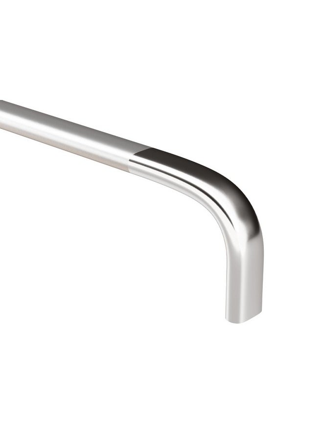 Atlantic - Atlantic Stainless Steel Capsule D Dwawer Cabinet Pull Handle 4 Inch (Total Length 105 Mm, Hole To Hole 95 Mm, Twotone Finish) Pack Of 12 Pieces - Image 1