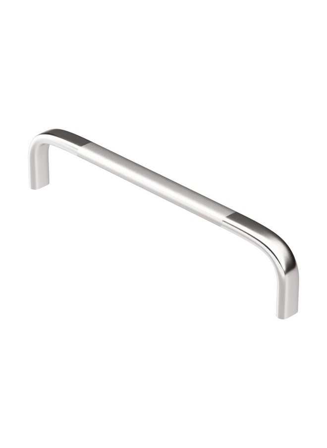 Atlantic - Atlantic Stainless Steel Capsule D Dwawer Cabinet Pull Handle 4 Inch (Total Length 105 Mm, Hole To Hole 95 Mm, Twotone Finish) Pack Of 12 Pieces - Image 1