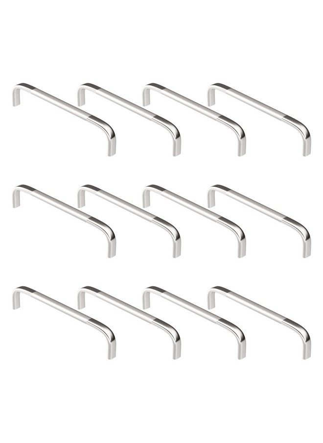 Atlantic - Atlantic Stainless Steel Capsule D Dwawer Cabinet Pull Handle 4 Inch (Total Length 105 Mm, Hole To Hole 95 Mm, Twotone Finish) Pack Of 12 Pieces - Image 1