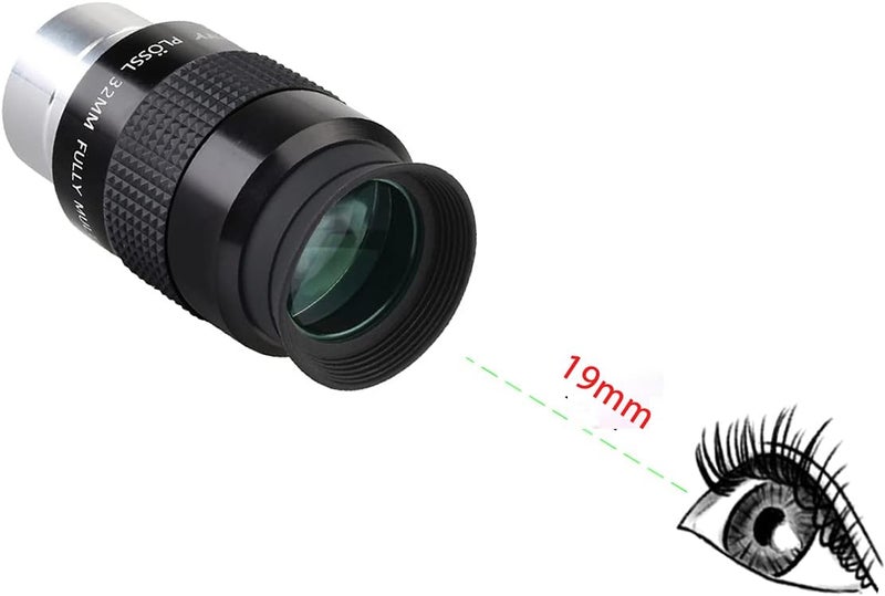 اس في بيوني عدسة عينية SV131 32 مم 1.25 بوصة من نوع بلوسل، ملحق تلسكوب، مزودة بخيط فلتر قياسي 1.25 بوصة للمشاهدات الفلكية البصرية - Image 4