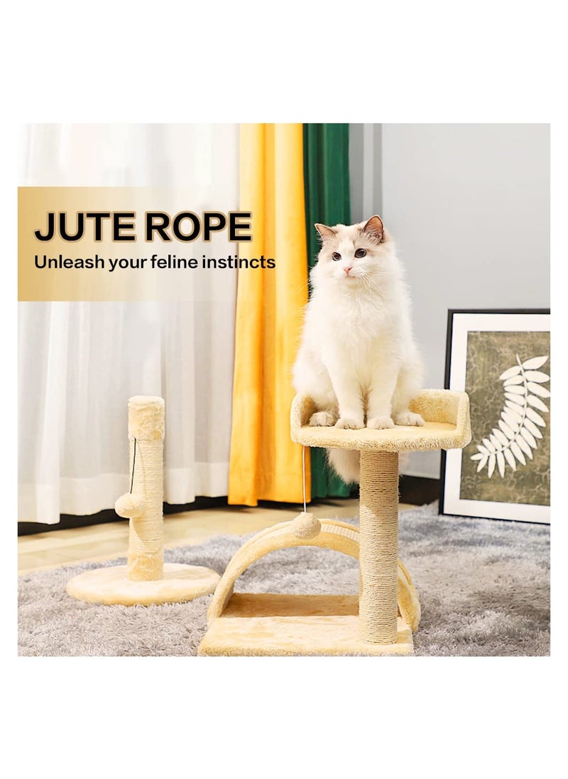 SYOSI - 50 Ft Natural Sisal Rope for Cat Tower and Tree, Cat Scratching Post Replacement Heavy Duty Rope Heavy Duty Jute Twine Home Decoration for Scratching Pad, DIY Projects, Home Decoration (1/4") - Image 1