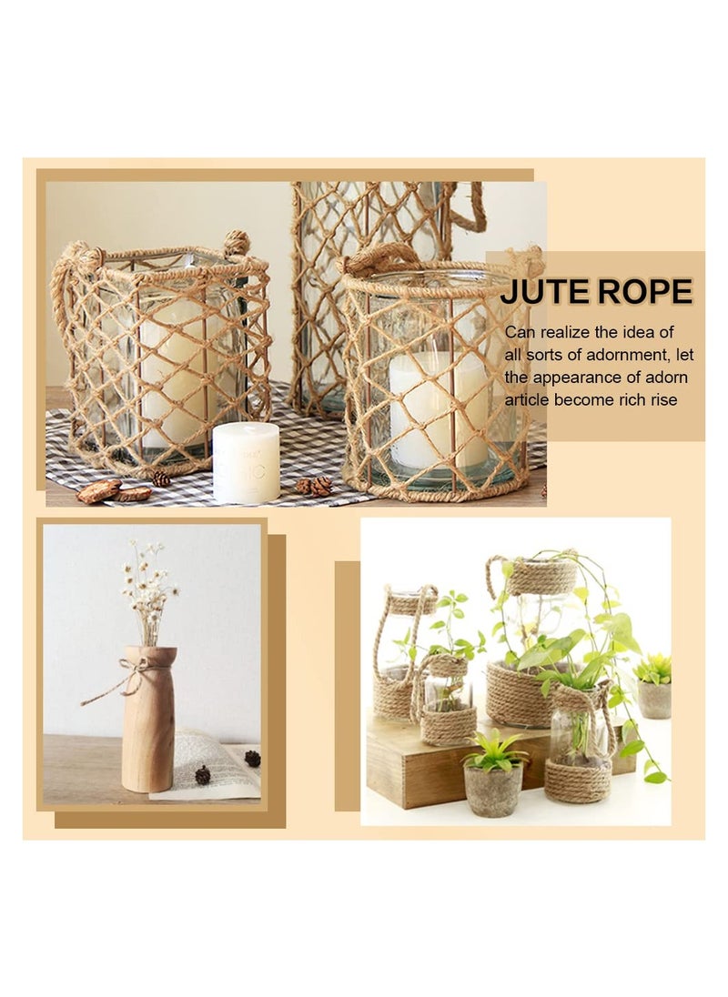 SYOSI - 50 Ft Natural Sisal Rope for Cat Tower and Tree, Cat Scratching Post Replacement Heavy Duty Rope Heavy Duty Jute Twine Home Decoration for Scratching Pad, DIY Projects, Home Decoration (1/4") - Image 1