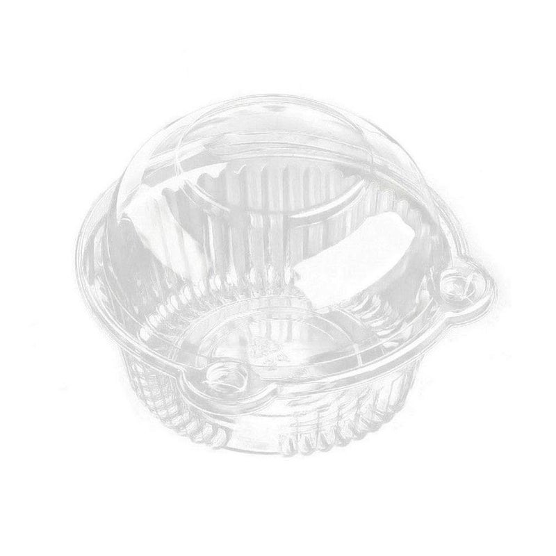 MR.FOAM Cupcake Holders Individual 50 PC Cupcake Containers Disposable Clear Plastic Single Muffin Dome Holders Cases Individual Cupcake Boxes Bulk (white  50 pcs) - Image 1