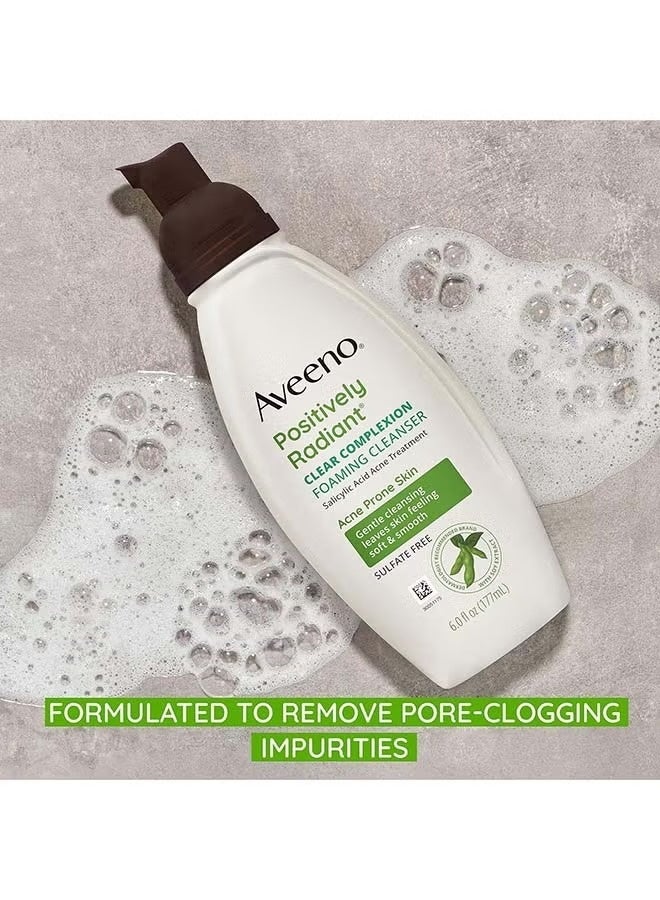 Aveeno Clear Complexion Foaming Cleanser 177ml - Image 4