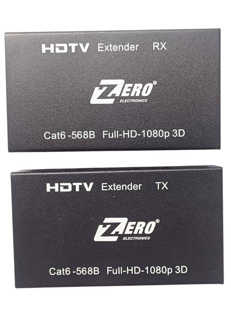 Zero Hdmi Extender, Hdmi to Rj45 Extender Network Converter - Repeater Over Cat 5E/6 1080P Up to 60M Extender for Hdtv Hdpc 4K 2K - Image 1