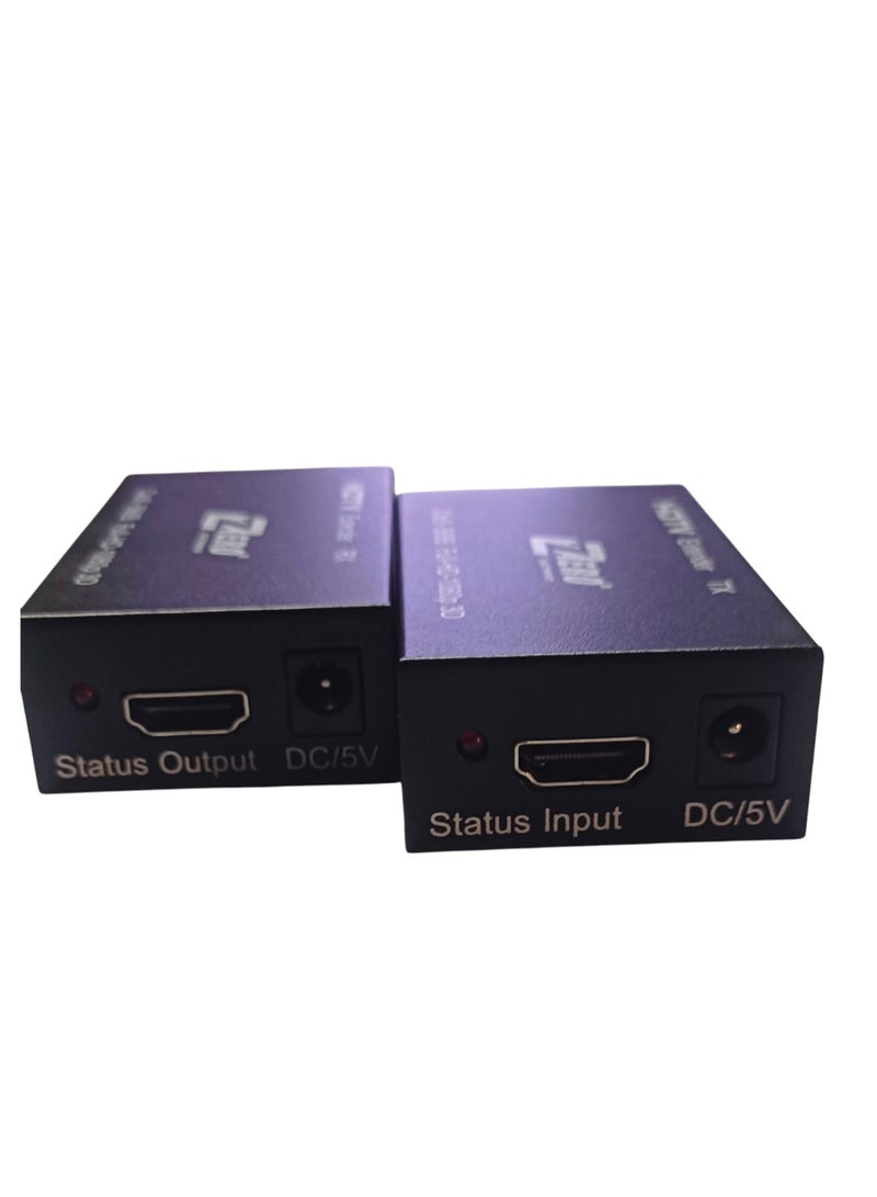 Zero Hdmi Extender, Hdmi to Rj45 Extender Network Converter - Repeater Over Cat 5E/6 1080P Up to 60M Extender for Hdtv Hdpc 4K 2K - Image 3