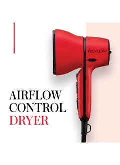 Revlon Airflow Control Hair Dryer 2000W Wider Head 90 Degrees Rotating Removable End Cap 3 Heat 2 Speed And Cool Shot  - Image 2