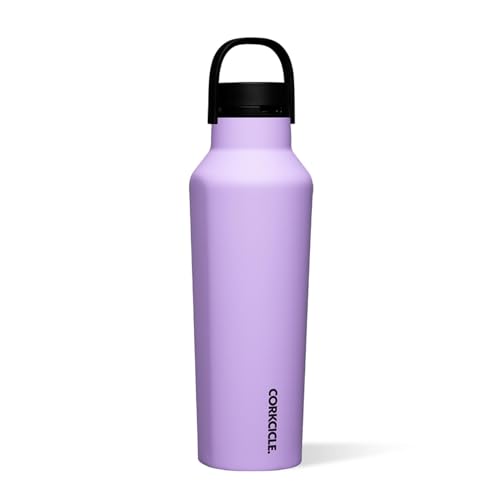 Corkcicle Sport Canteen - Keeps Drinks Cold 25 Hours - Stainless Steel Water Bottle - Triple-Insulated - Spill-Proof - Summer Drinkware Gift - Keeps Drinks Ice Cold - 20 oz - Sun-Soaked Lilac - Image 1