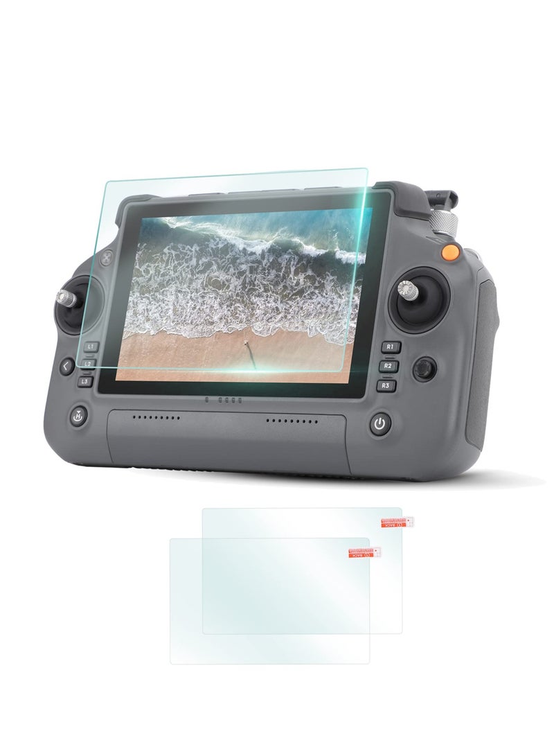 SYOSI غشاء حماية شاشة جهاز التحكم SYOSI RC Plus لجهاز التحكم عن بعد DJI Inspire 3 Camera Drone، مجموعة من 2 واقي شاشة من الزجاج المقوى المقاوم للخدش بدرجة صلابة 9H، ملحقات طائرة رباعية المراوح RC - Image 1