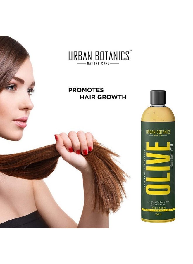 UrbanBotanics Pure Cold Pressed Olive Oil For Hair And Skin, 100Ml  - Image 3