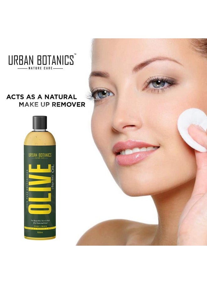 UrbanBotanics Pure Cold Pressed Olive Oil For Hair And Skin, 100Ml  - Image 4