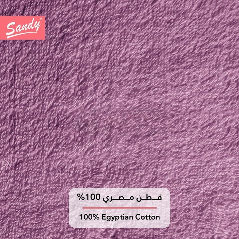 Premium Hotel Quality Bath Towel 100% Cotton Made in Egypt, Soft Quick Drying and Highly Absorbent (70x140 cm) - Lilac - Image 5