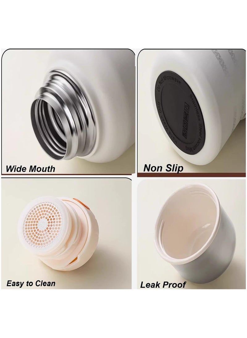 TYCOM - Thermal Insulated Water Bottle 1000 ML 316 Stainless Steel Double Wall Vacuum insulated Water Bottles for Hot Cold Water Gym Bottle Flask Bottle Side Handle - Image 1