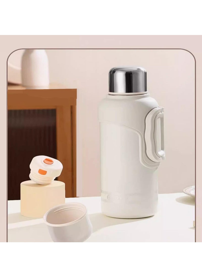 TYCOM - Thermal Insulated Water Bottle 1000 ML 316 Stainless Steel Double Wall Vacuum insulated Water Bottles for Hot Cold Water Gym Bottle Flask Bottle Side Handle - Image 1