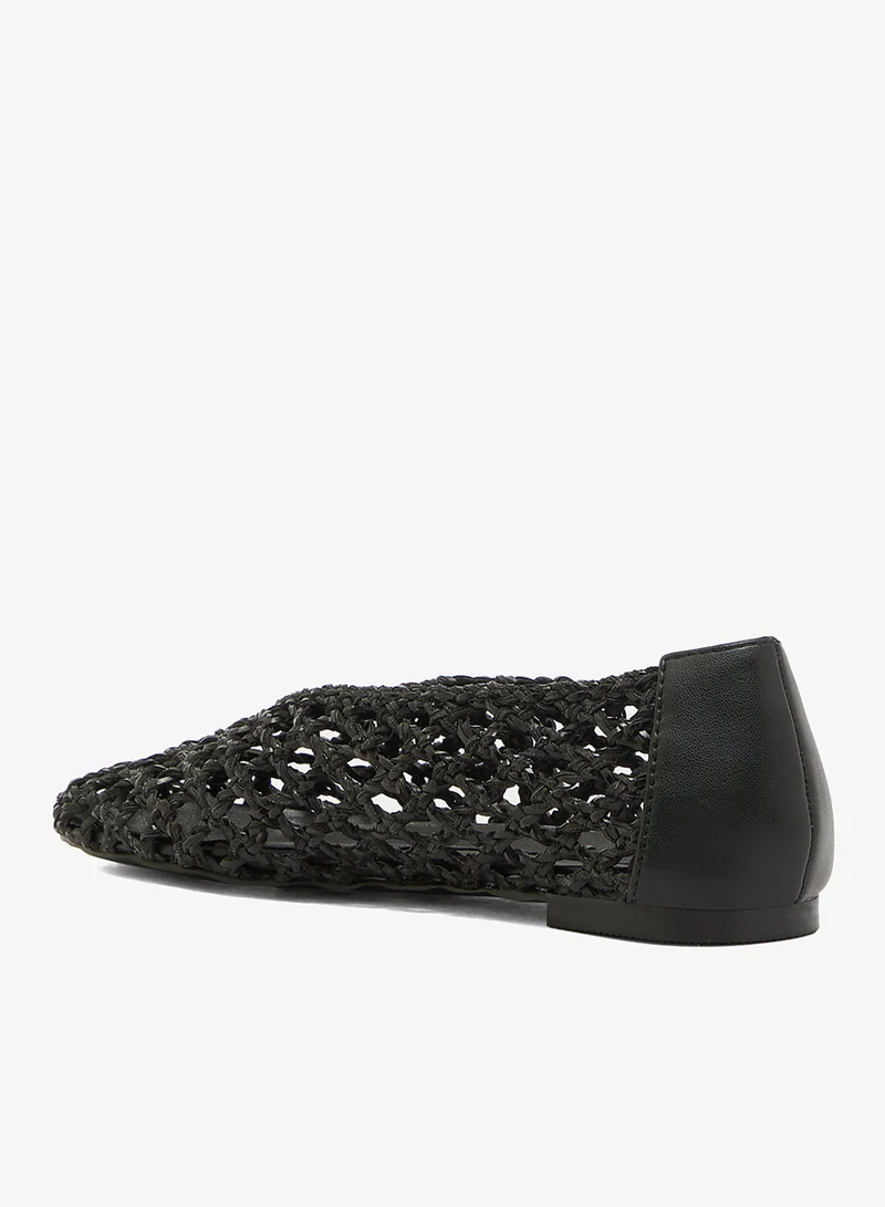 GLAMOROUS Woven Ballet Flats