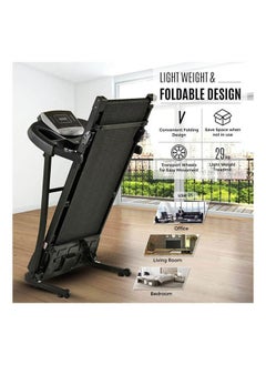 توب فيت TOP FIT Hammer MT-333 Foldable Treadmill 2.25HP Motor Easy Storage Treadmill For Fitness Excercises, Easy Installation (DIY)  - Image 3