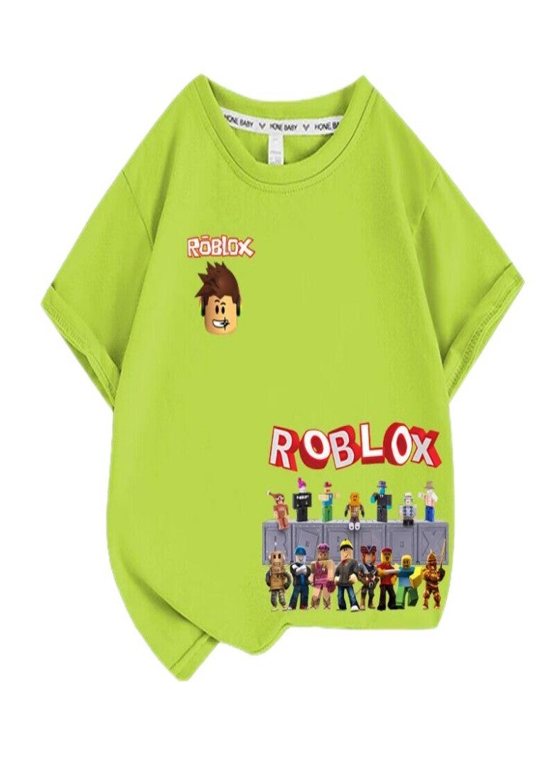 roblox Unisex Short Sleeve Stylish Top TShirt cotton Tee for Boys Girls Kid Children - Image 1