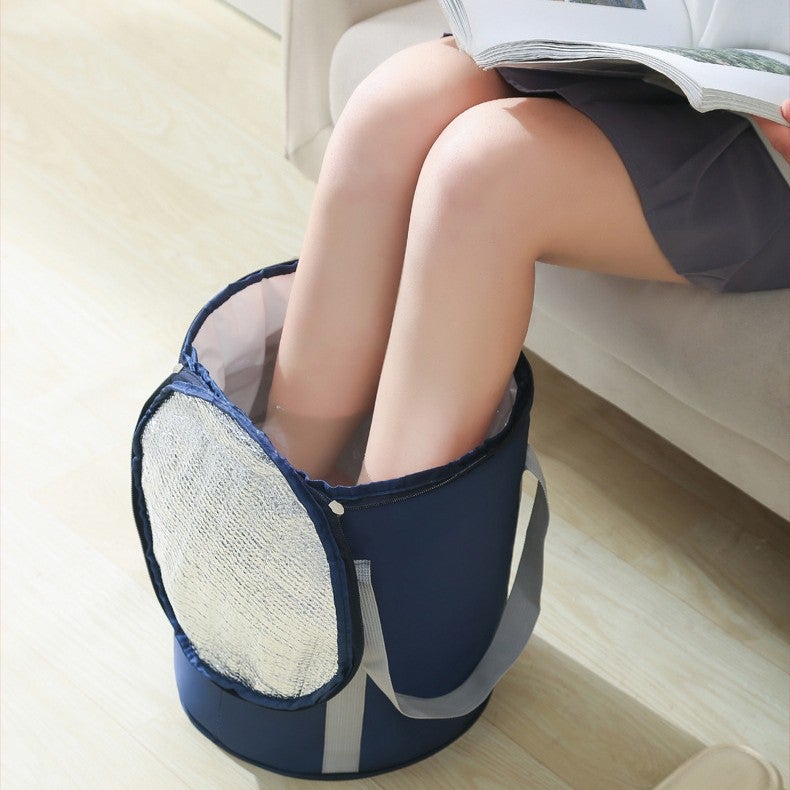 Upgraded Large Size Business Trip Insulated Foot Bath Bucket Portable Folding Foot Bath Bucket Home Foot Bath Bucket - Image 4