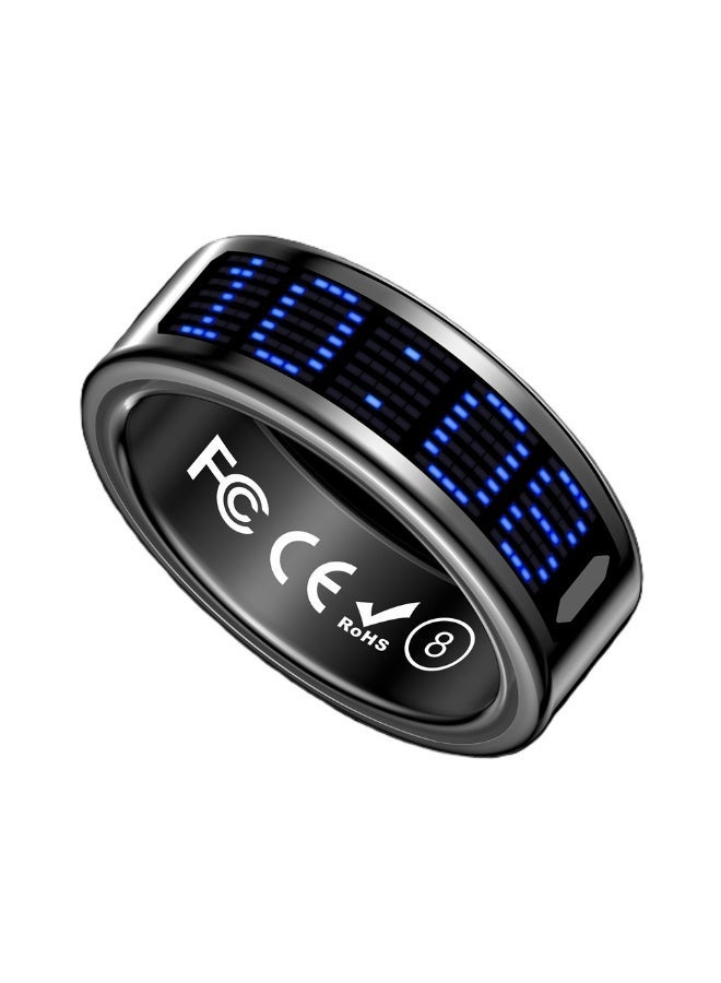 general Smart Ring SR16 for Heart Rate Monitoring, Blood Oxygen Monitoring, Sleep Monitoring, Motion Detection, Multi-Functional Display, All-Weather Protect Your Health with Caller ID reminder, IP68 Waterproof, Black No.12, Internal Diameter: 21.5mm, Perimeter: 67.5mm - Image 3