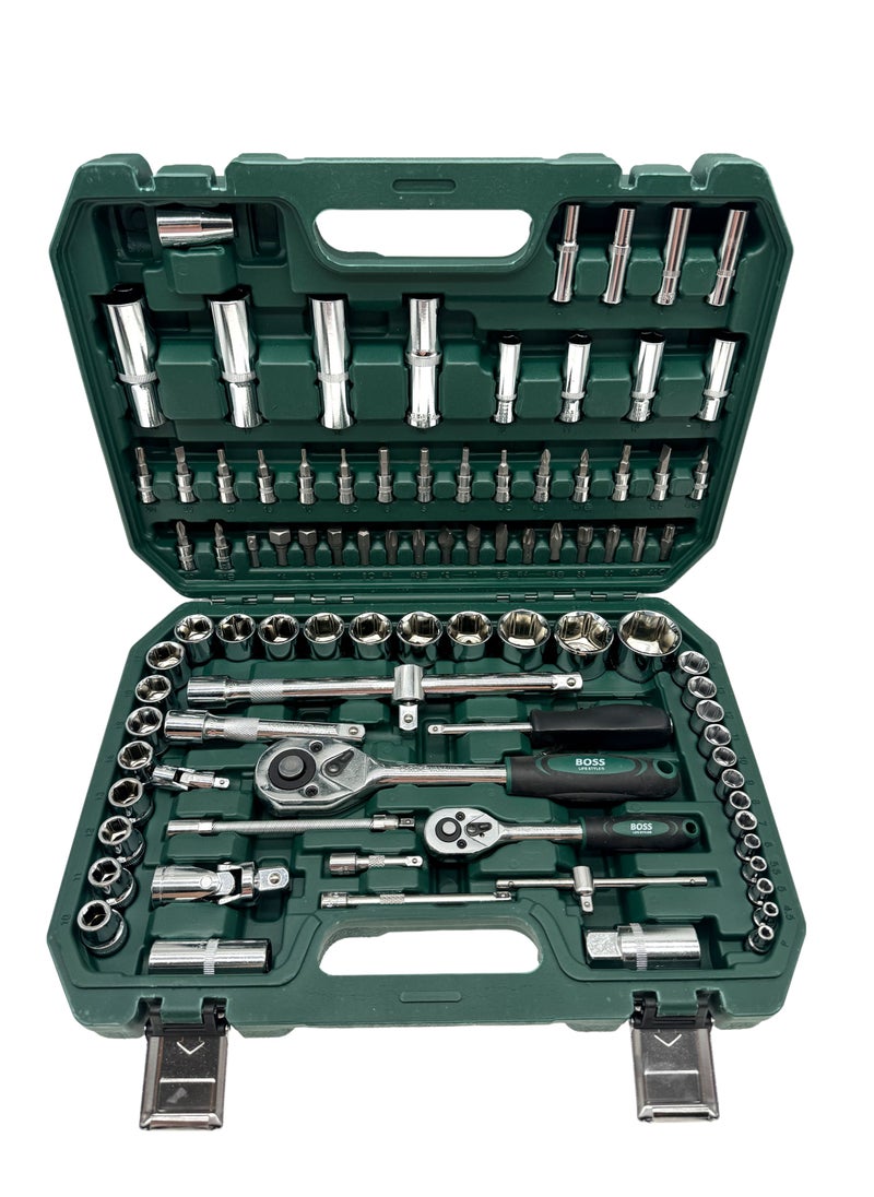 BOSS LIFE STYLE - Premium 94-Piece Tool Socket Set (1/2" and 1/4" Drive) - German Precision Engineering - Image 1