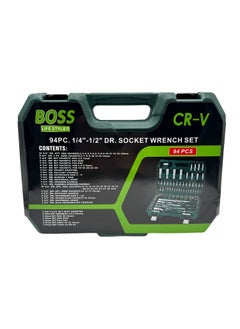 BOSS LIFE STYLE Premium 94-Piece Tool Socket Set (1/2" and 1/4" Drive) - German Precision Engineering  - Image 4