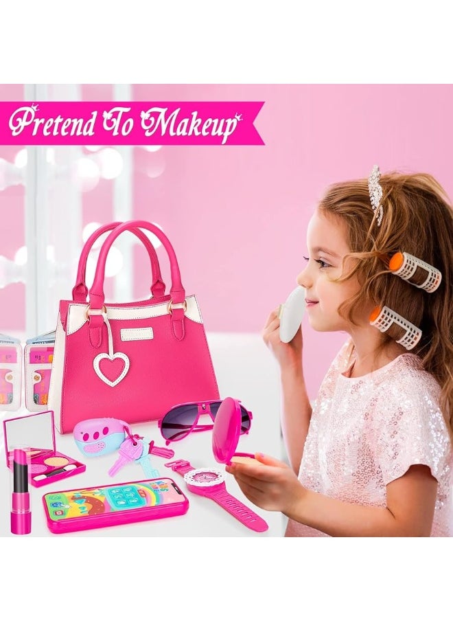 Officygnet Officygnet Play Purse for Little Girls, Princess Pretend Play Girls Toys for 3 4 5 6 7 8 Year Old, Toddler Purse with Accessories, Kids Toy Purse Birthday for Girls Ages 3-5 4-5 6-8  - Image 1