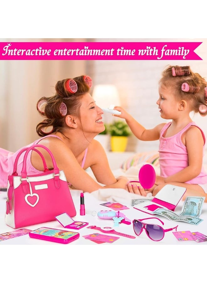 Officygnet Officygnet Play Purse for Little Girls, Princess Pretend Play Girls Toys for 3 4 5 6 7 8 Year Old, Toddler Purse with Accessories, Kids Toy Purse Birthday for Girls Ages 3-5 4-5 6-8  - Image 3