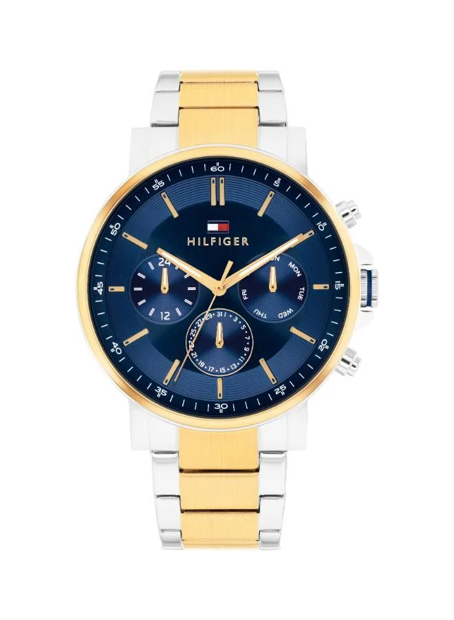 Tommy Hilfiger Analogue Multifunction Quartz Watch for Men with Gold Colored Stainless Steel Bracelet - 1710710