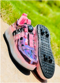 Double Wheel LED Flash Light Fashion Shiny Sneaker Skate Heelys Shoes With Lightning Sole - pzsku/ZB7E46E368247F35AE056Z/45/_/1719593305/7474c1e5-4eda-4e3c-8361-601e7e54b241