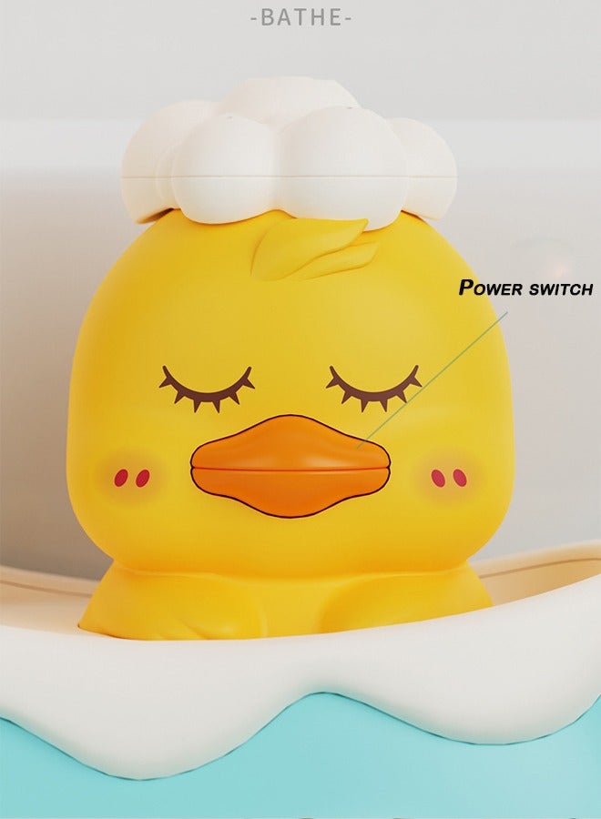 LO.BABY.VE Sunflower Bath Duck Shower Baby Water Toy Little Yellow Duck Spray Shower Bath Toy - Image 4
