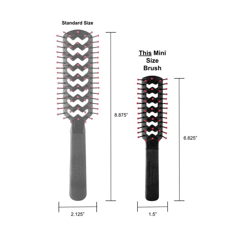 Cricket Static Free Mini Fast Flo Vent Hair Brush - Curling, Blow Drying, Detangling and Styling Wet or Dry Hair, Ideal for Travel, 1.5", Suitable for All Hair Types - Image 5