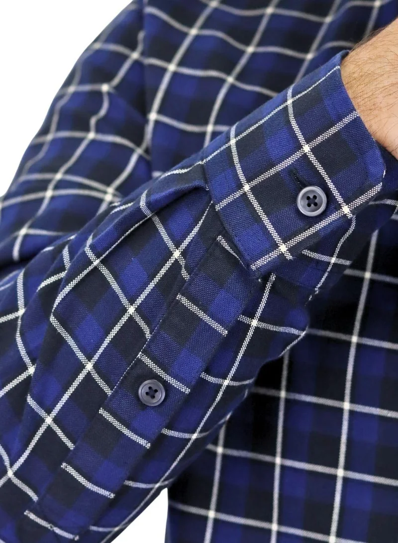 GIORDANO Men's Cotton Oxford Full Opening Long Sleeve Slim Fit  Shirt