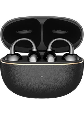 سماعات HONOR Choice Earbuds Clip 2 Pro، سماعات لاسلكية مفتوحة الأذن مزودة بتقنية Titanium Arch Bridge 2.0، توفر عمر بطارية يصل إلى 44 ساعة، وتحتوي على محركات صوت مزدوجة مغناطيسية مقاس 12 مم لتجربة صوت قوية وواضحة، مع دعم الشحن اللاسلكي، ومقاومة للماء والغبار بمعيار IP54، باللون الأسود. - view 5
