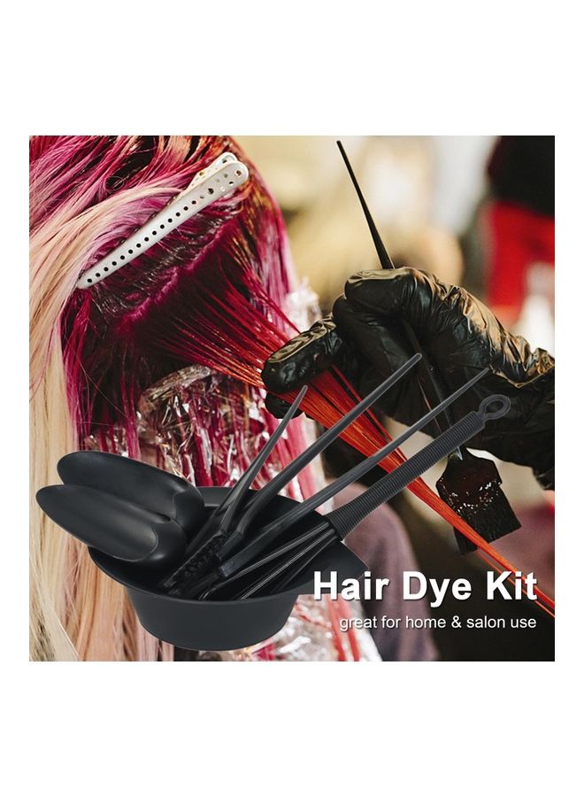 نيبمينينت مجموعة فرش ووعاء لصباغة الشعر من 7 قطع أسود - Image 4