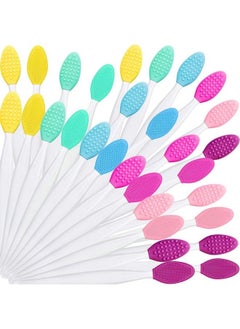 Patelai Silicone Exfoliating Lip Brush Doublesided Lip Brush Soft Cleaning Lip Brush Beauty Tool For Smoother Skin And Fuller Lip Appearance 6 Colors (30)  - Image 1