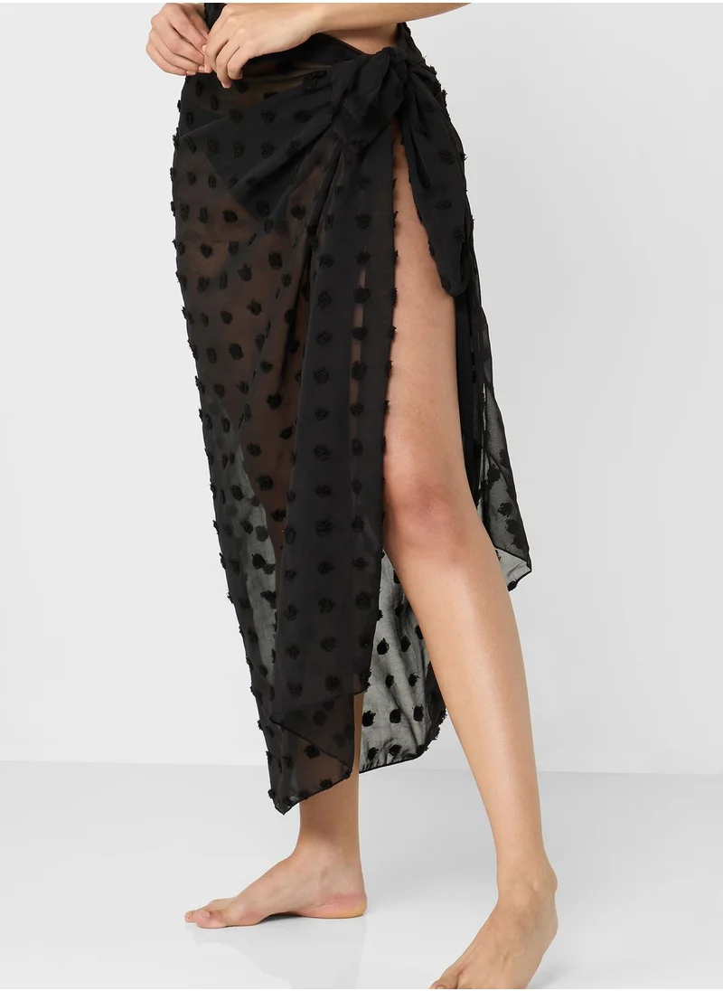 ELLA Textured Beach Cover-up Skirt