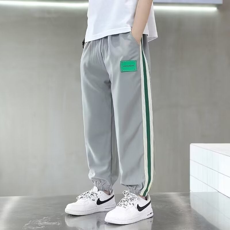 Boys' Summer Clothing Pants, Mosquito-Proof Pants, Children'S Summer Thin Sports Pants, Trendy Summer Style For Older Children - Image 5
