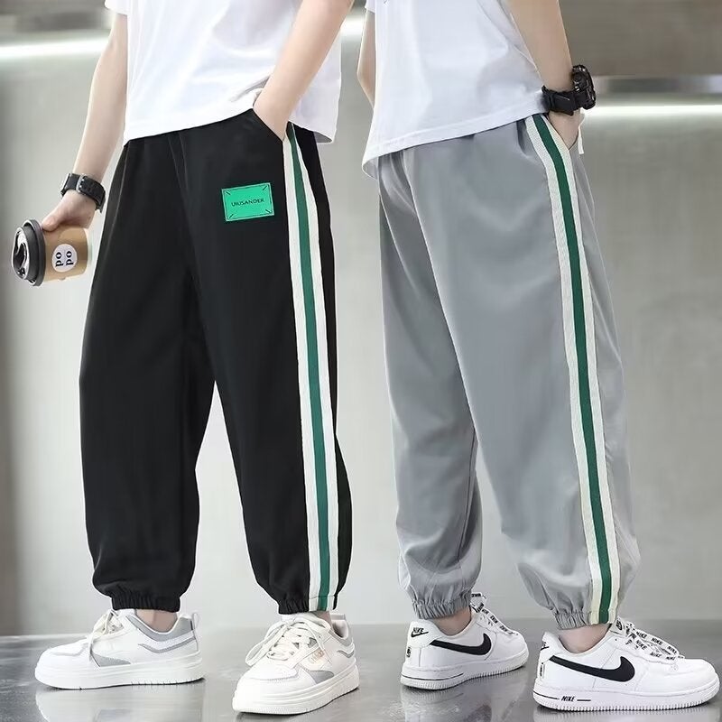 Boys' Summer Clothing Pants, Mosquito-Proof Pants, Children'S Summer Thin Sports Pants, Trendy Summer Style For Older Children - Image 2
