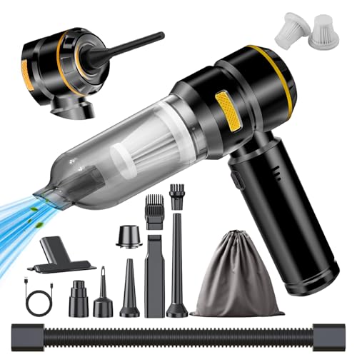 WINWEND Car Vacuum Cleaner High Power - 22000PA Portable Cars Vacuum 4 in 1 Compressed Air Duster & Air Blower & Pump Hand Held Vacuum Cordless with Brushless Motor for Car Home Office Black - Image 1