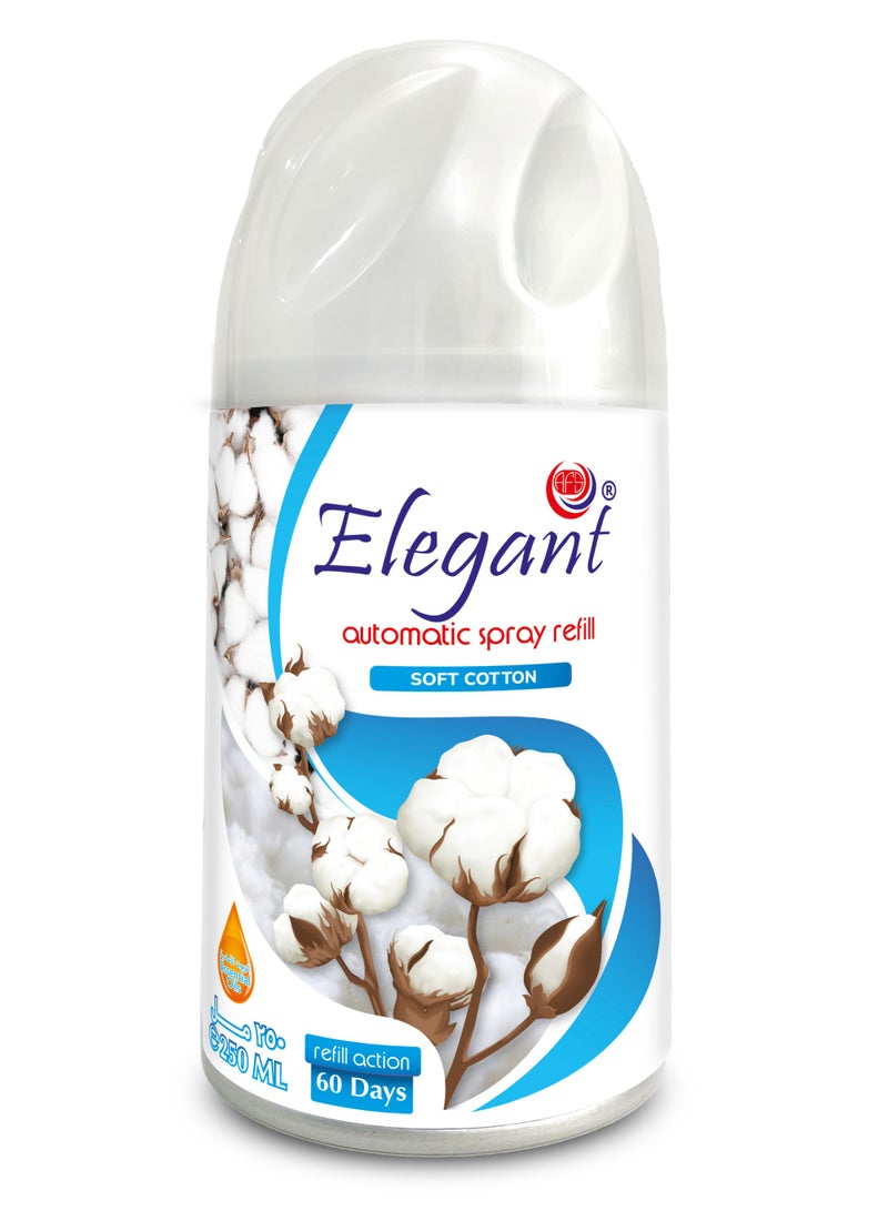 Elegant Soft Cotton Automatic Refill Spray Air Freshener 250ml  - Image 1