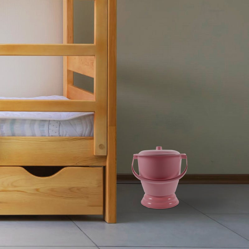 1PC Old People Kid Chamber Pot Home Spittoon with Cover Hand Carry Spittoon - Image 3