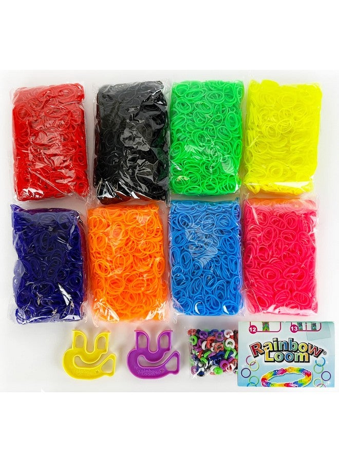 Rainbow Loom Rainbow Loom® Treasure Box NEON Edition, 8,000 Rubber Bands in 8 Different Neon Colors, and a BONUS of 2 Happy Looms, Great Activities for Boys and Girls 7+  - Image 3
